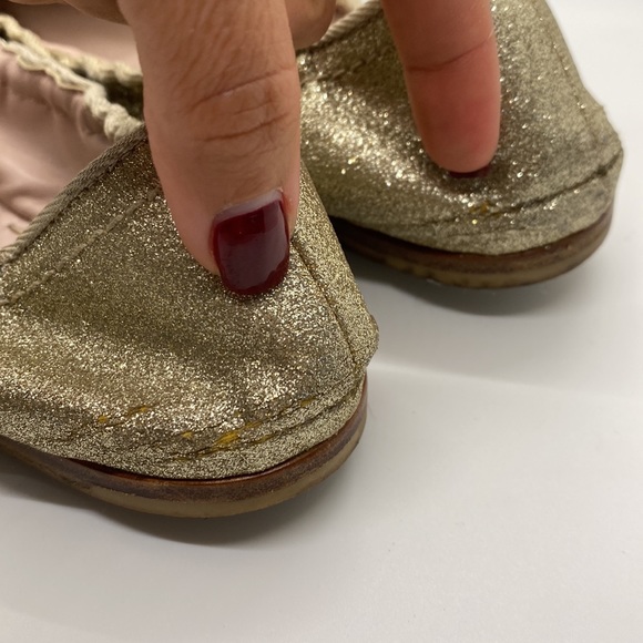 Miu Miu Loafers Flats Gold Authentic - Picture 10 of 13